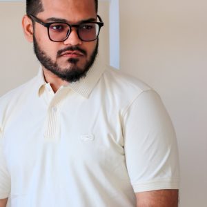 lacoste polo Off White Color